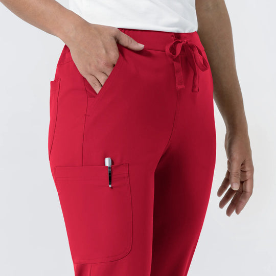 Wink Scrubs Women's NURTUR Jogger Scrub Pant Red | scrub-supply.com