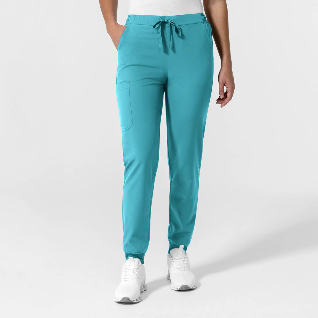 Wink Scrubs Women's NURTUR Jogger Scrub Pant Teal | scrub-supply.com