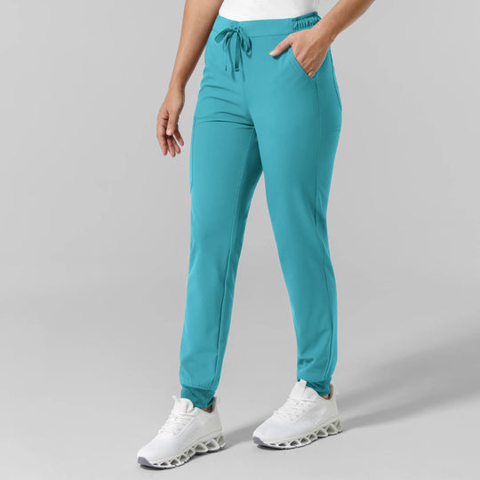 Wink Scrubs Women's NURTUR Jogger Scrub Pant Teal | scrub-supply.com