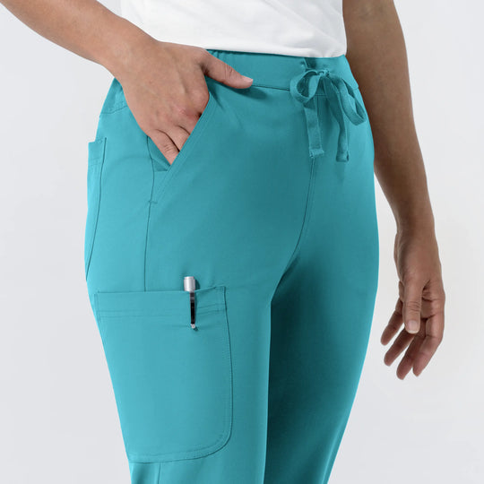 Wink Scrubs Women's NURTUR Jogger Scrub Pant Teal | scrub-supply.com
