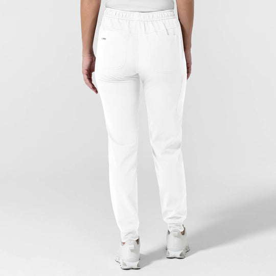Wink Scrubs Women's NURTUR Jogger Scrub Pant White | scrub-supply.com
