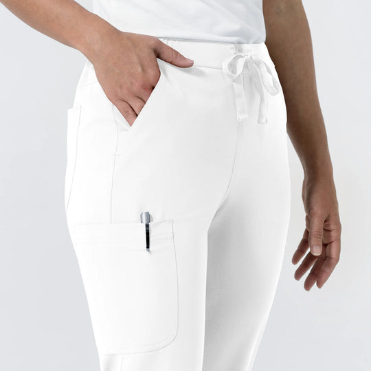 Wink Scrubs Women's NURTUR Jogger Scrub Pant White | scrub-supply.com