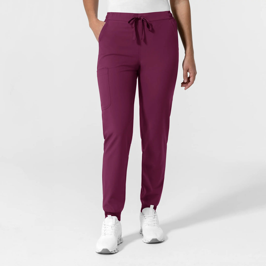 Wink Scrubs Women's NURTUR Jogger Scrub Pant Wine | scrub-supply.com