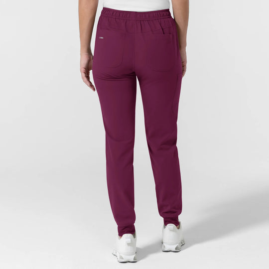 Wink Scrubs Women's NURTUR Jogger Scrub Pant Wine | scrub-supply.com