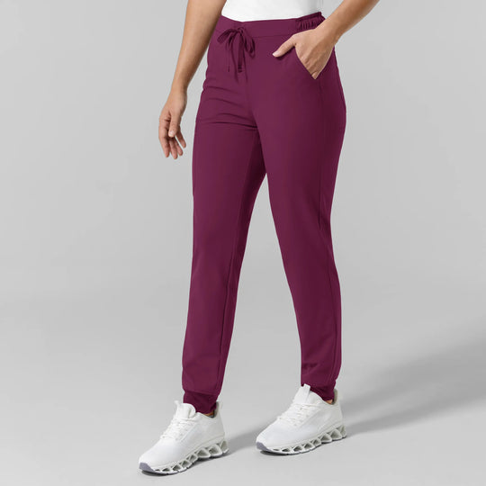Wink Scrubs Women's NURTUR Jogger Scrub Pant Wine | scrub-supply.com