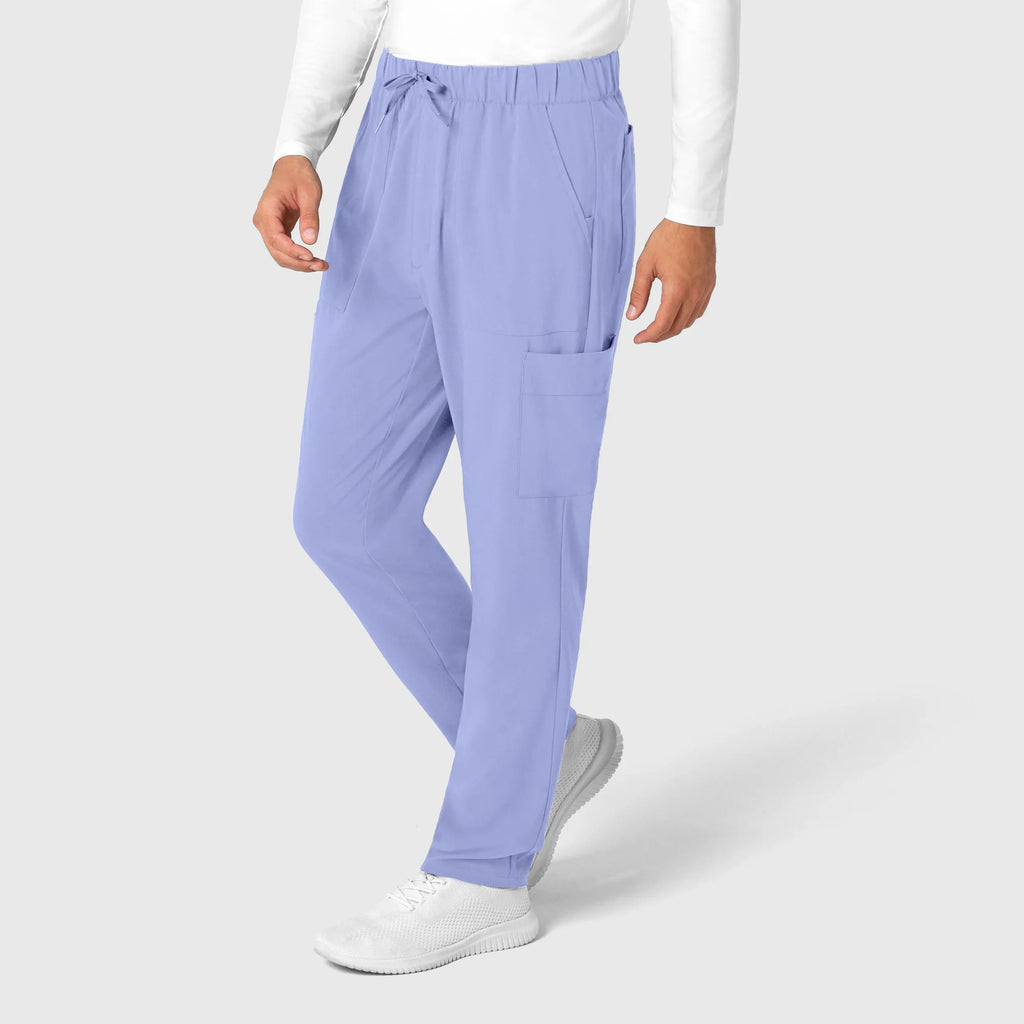 Wink Scrubs Men's Tapered Scrub Pant Ceil Blue | scrub-supply.com