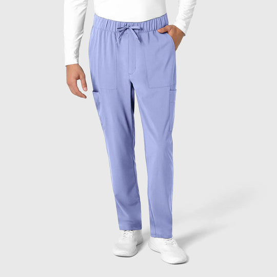 Wink Scrubs Men's Tapered Scrub Pant Ceil Blue | scrub-supply.com