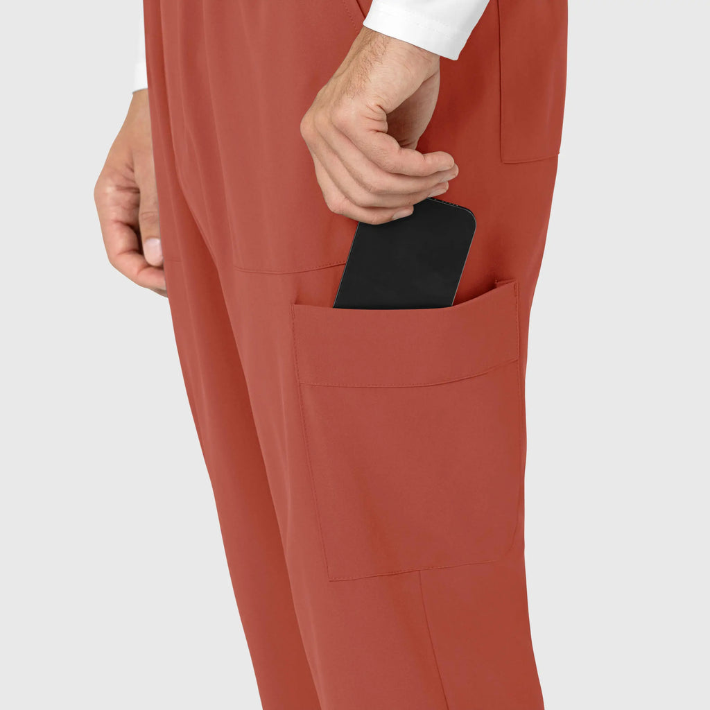 Wink Scrubs Men's Tapered Scrub Pant Mineral Red | scrub-supply.com