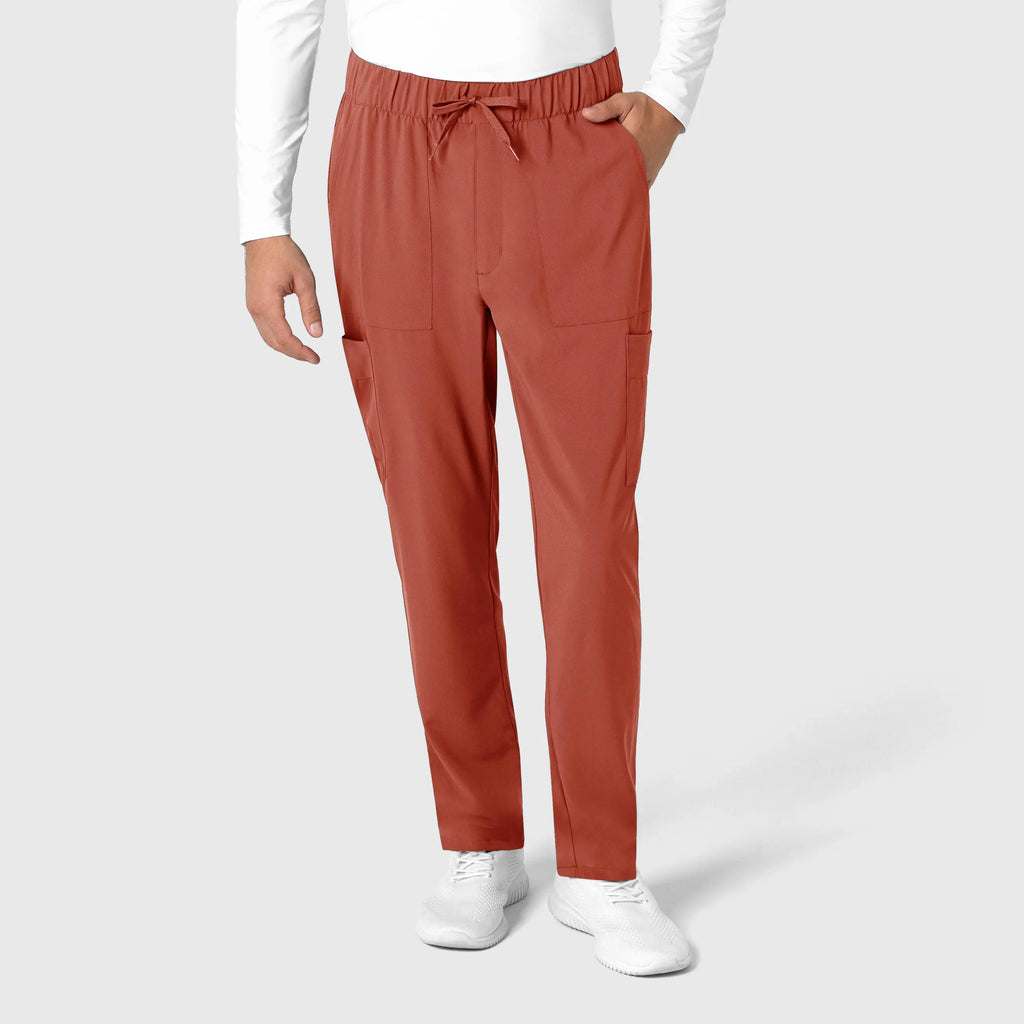 Wink Scrubs Men's Tapered Scrub Pant Mineral Red | scrub-supply.com