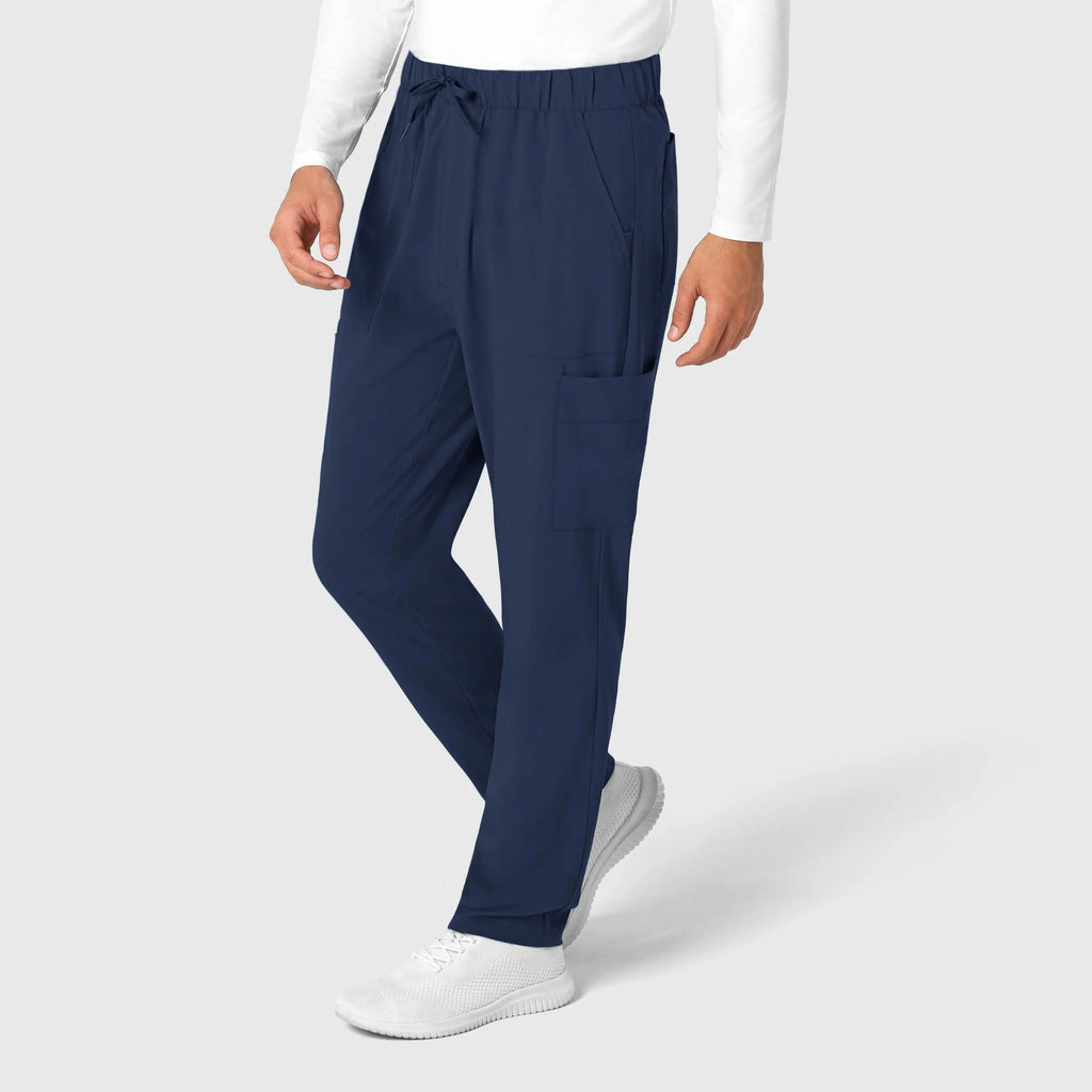 Wink Scrubs Men's Tapered Scrub Pant Navy | scrub-supply.com