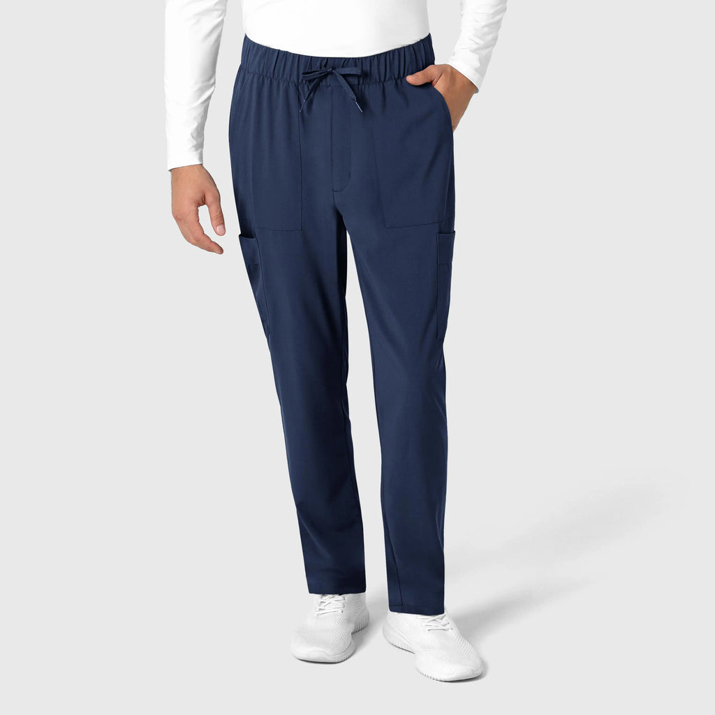 Wink Scrubs Men's Tapered Scrub Pant Navy | scrub-supply.com