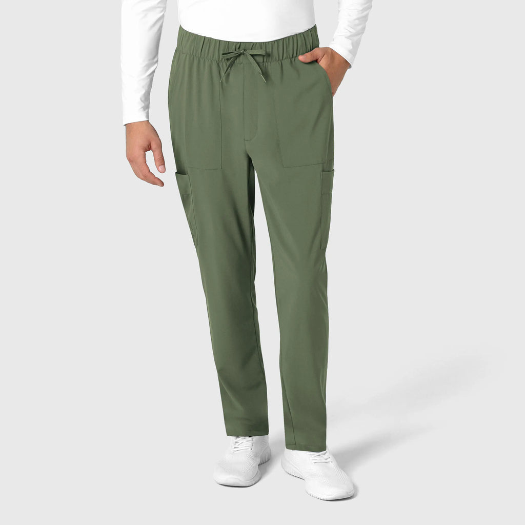 Wink Scrubs Men's Tapered Scrub Pant Olive | scrub-supply.com