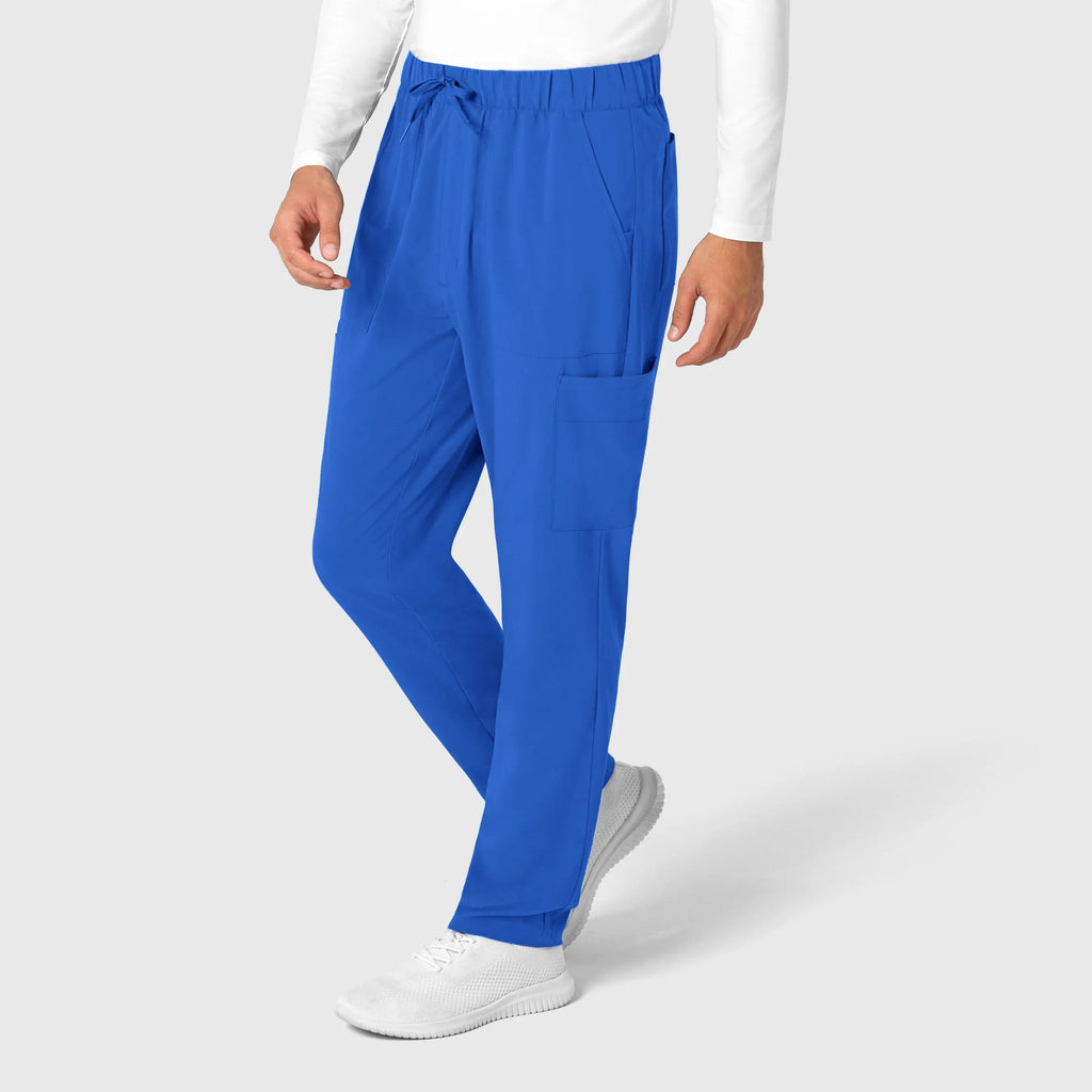 Wink Scrubs Men's Tapered Scrub Pant Royal Blue | scrub-supply.com