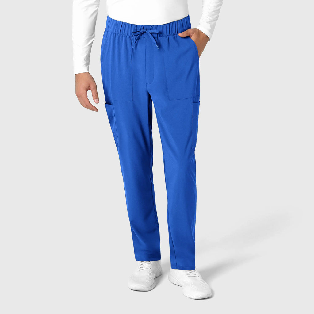 Wink Scrubs Men's Tapered Scrub Pant Royal Blue | scrub-supply.com