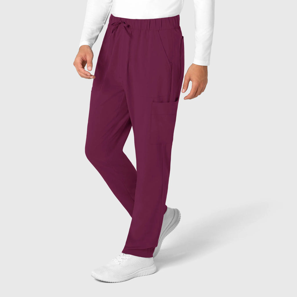 Wink Scrubs Men's Tapered Scrub Pant Wine | scrub-supply.com