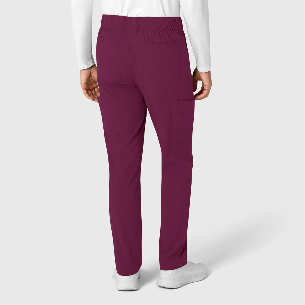 Wink Scrubs Men's Tapered Scrub Pant Wine | scrub-supply.com