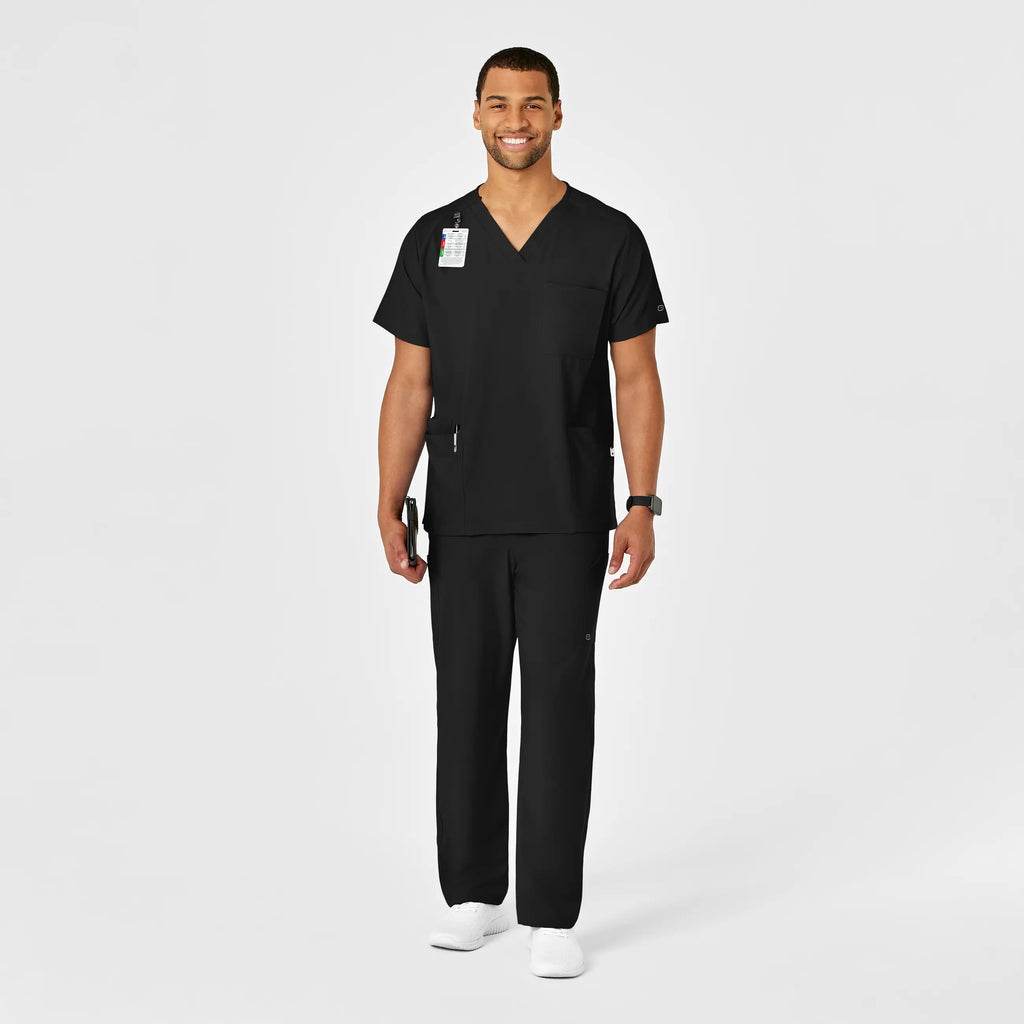 Wink Scrubs Unisex Multi-Cargo Scrub Pant Black | scrub-supply.com