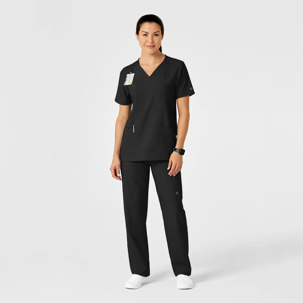 Wink Scrubs Unisex Multi-Cargo Scrub Pant Black | scrub-supply.com