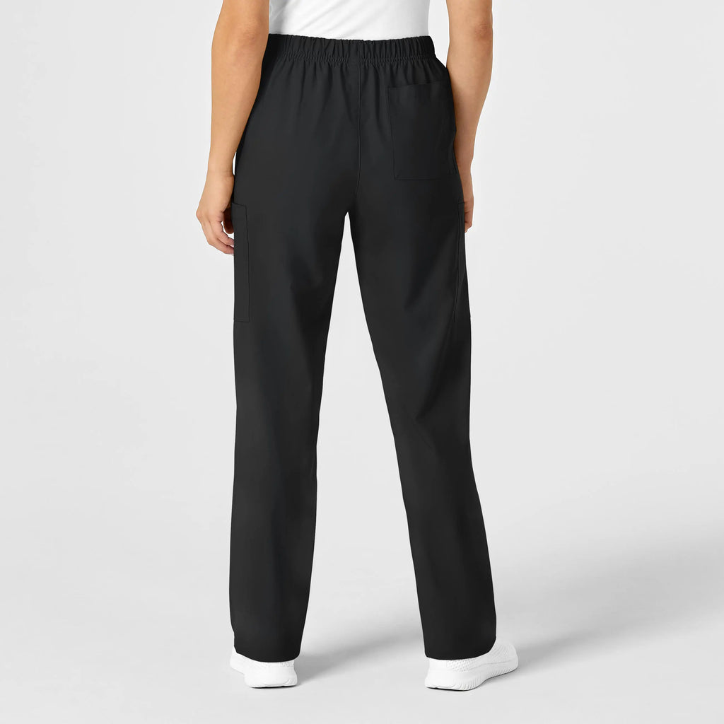 Wink Scrubs Unisex Multi-Cargo Scrub Pant Black | scrub-supply.com