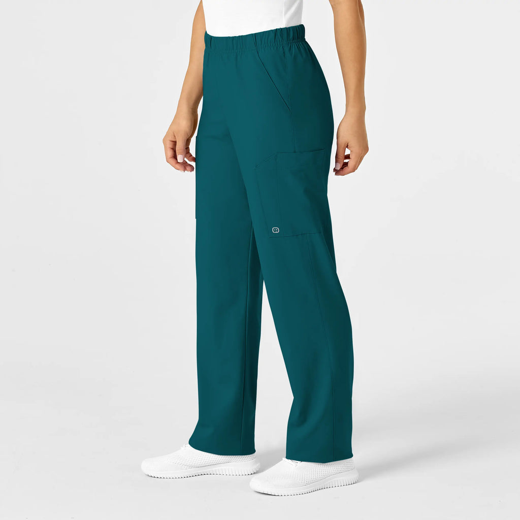 Wink Scrubs Unisex Multi-Cargo Scrub Pant Caribbean Blue | scrub-supply.com