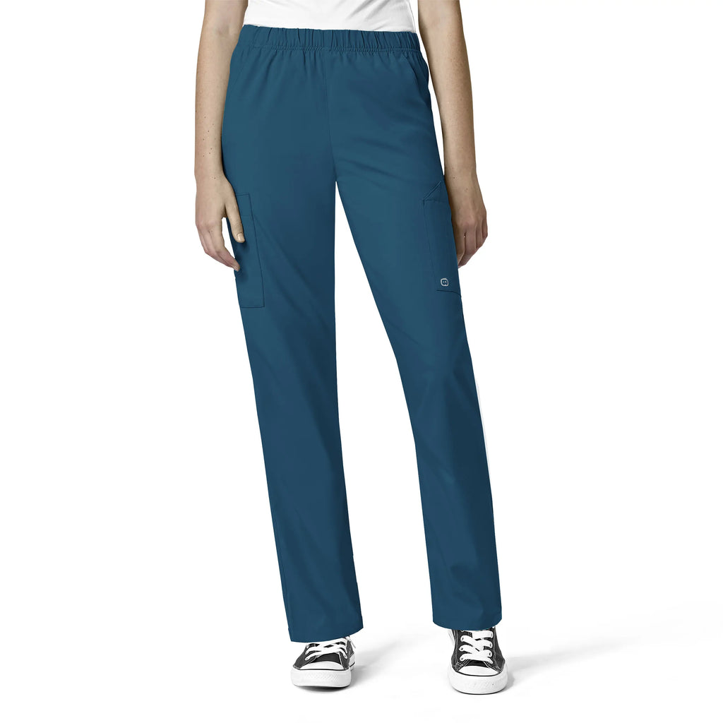 Wink Scrubs Unisex Multi-Cargo Scrub Pant Caribbean Blue | scrub-supply.com