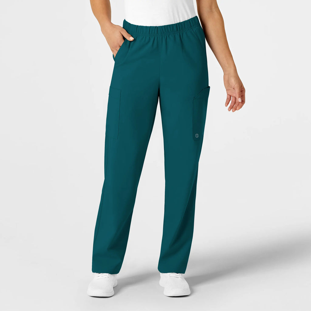 Wink Scrubs Unisex Multi-Cargo Scrub Pant Caribbean Blue | scrub-supply.com