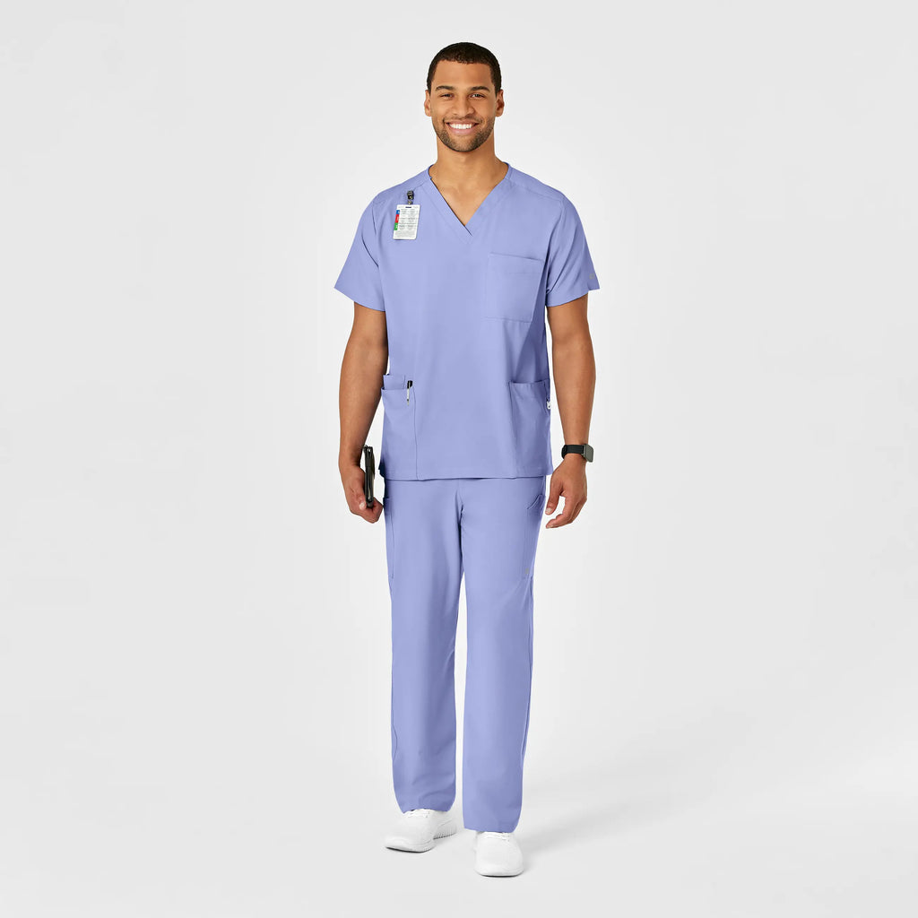 Wink Scrubs Unisex Multi-Cargo Scrub Pant Ceil Blue | scrub-supply.com