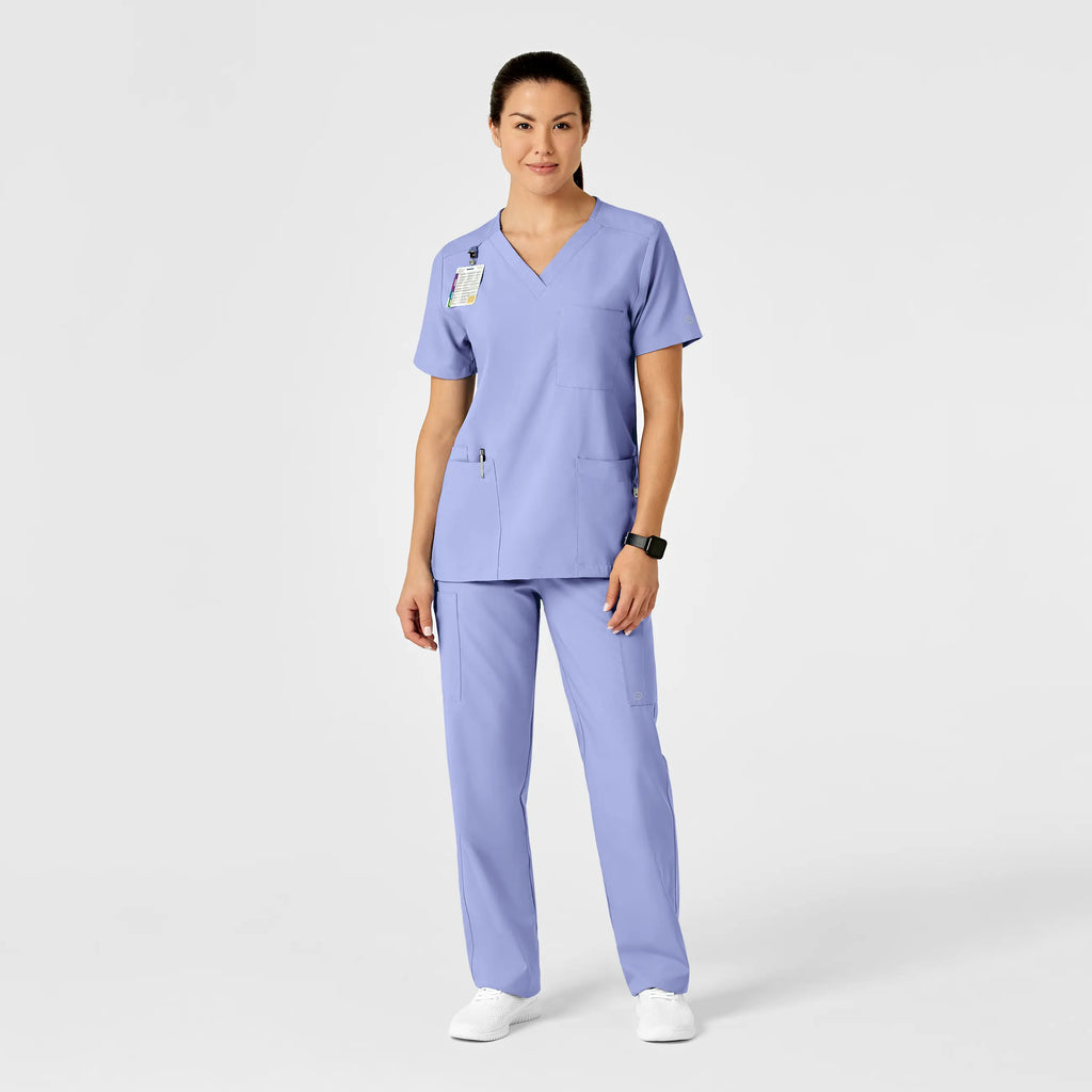 Wink Scrubs Unisex Multi-Cargo Scrub Pant Ceil Blue | scrub-supply.com