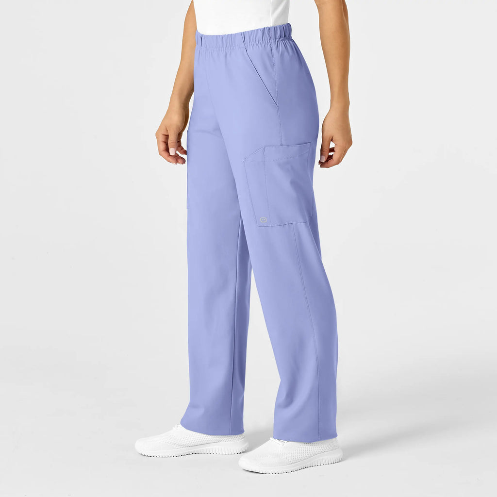 Wink Scrubs Unisex Multi-Cargo Scrub Pant Ceil Blue | scrub-supply.com