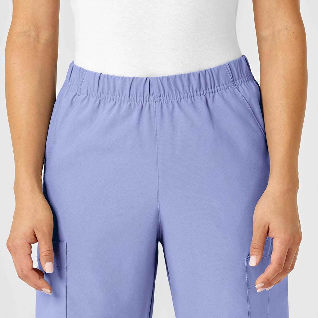 Wink Scrubs Unisex Multi-Cargo Scrub Pant Ceil Blue | scrub-supply.com