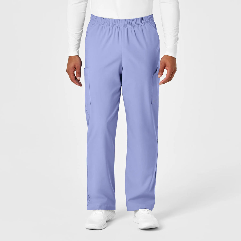 Wink Scrubs Unisex Multi-Cargo Scrub Pant Ceil Blue | scrub-supply.com