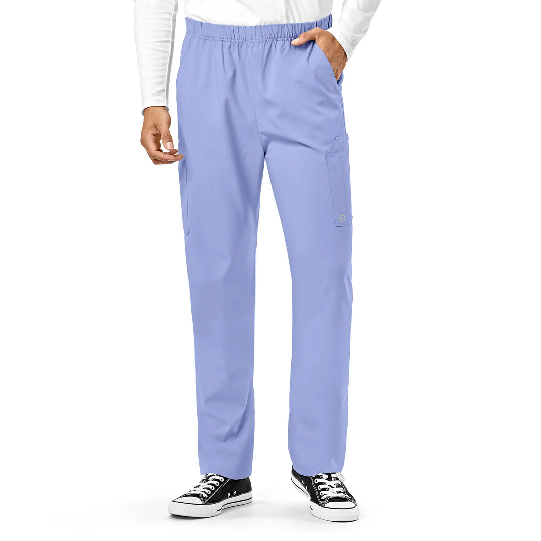 Wink Scrubs Unisex Multi-Cargo Scrub Pant Ceil Blue | scrub-supply.com