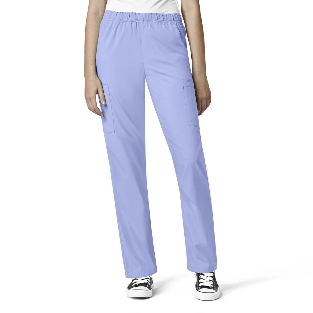 Wink Scrubs Unisex Multi-Cargo Scrub Pant Ceil Blue | scrub-supply.com