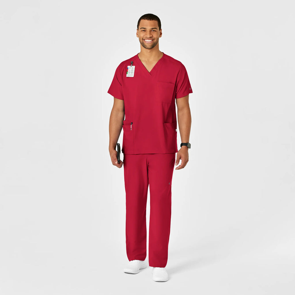 Wink Scrubs Unisex Multi-Cargo Scrub Pant Red | scrub-supply.com