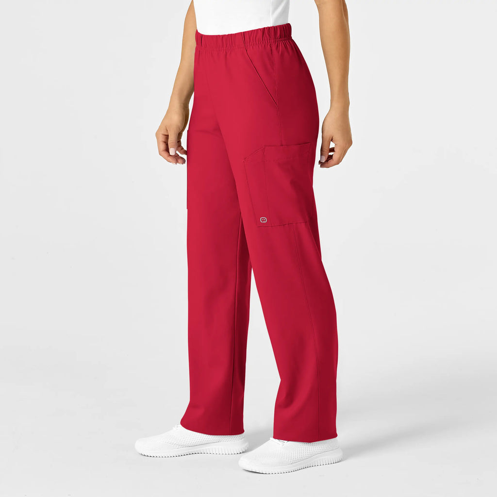 Wink Scrubs Unisex Multi-Cargo Scrub Pant Red | scrub-supply.com