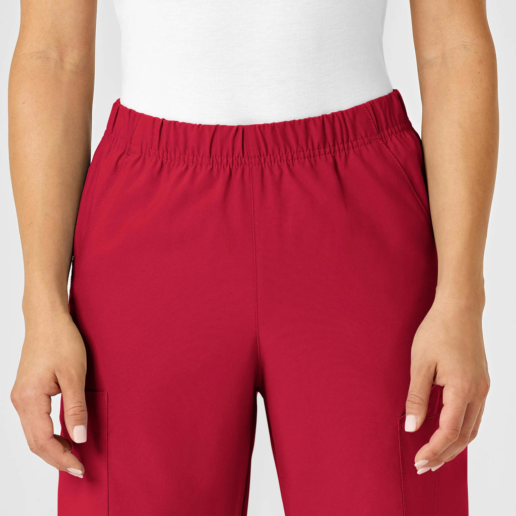 Wink Scrubs Unisex Multi-Cargo Scrub Pant Red | scrub-supply.com