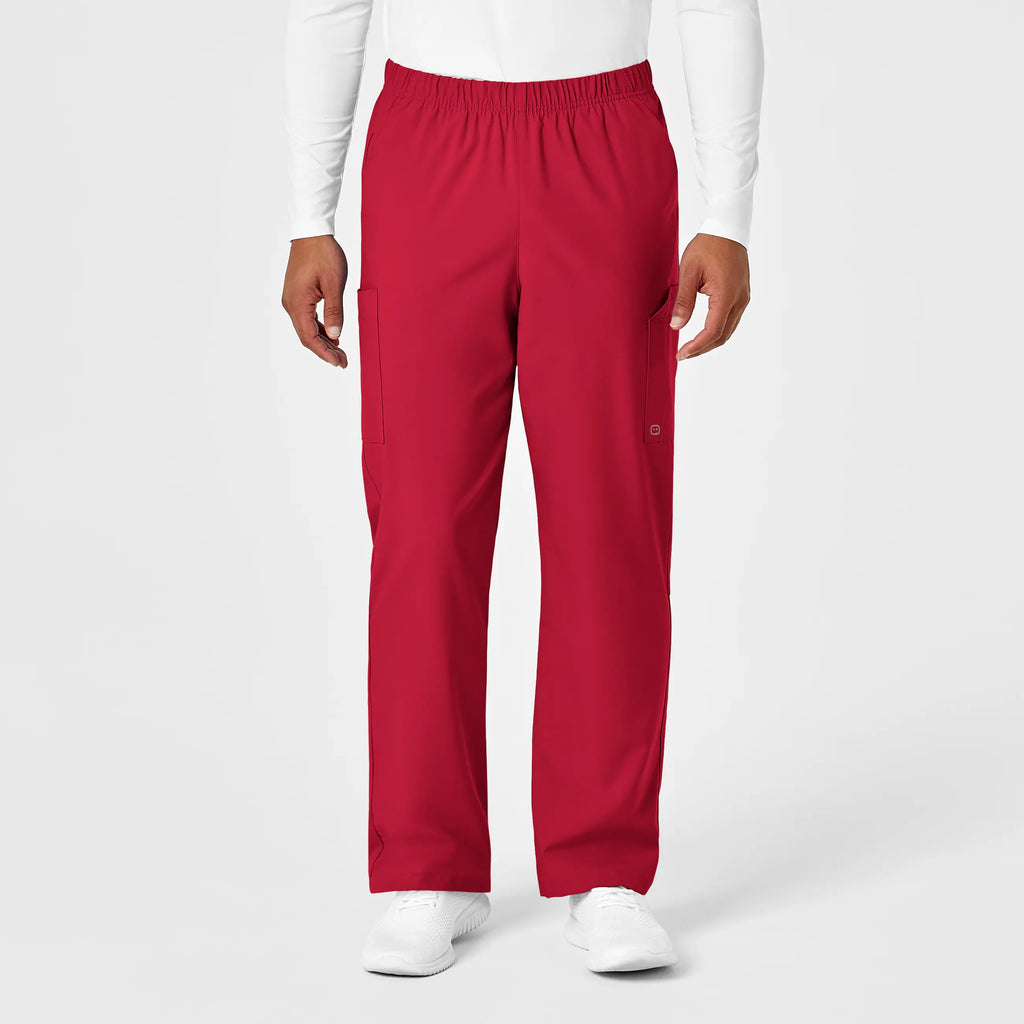 Wink Scrubs Unisex Multi-Cargo Scrub Pant Red | scrub-supply.com