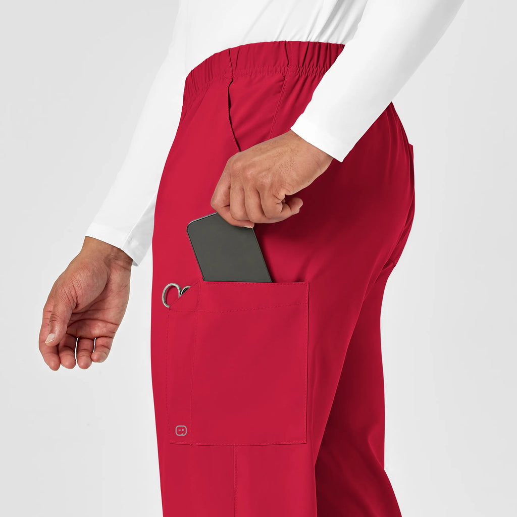 Wink Scrubs Unisex Multi-Cargo Scrub Pant Red | scrub-supply.com