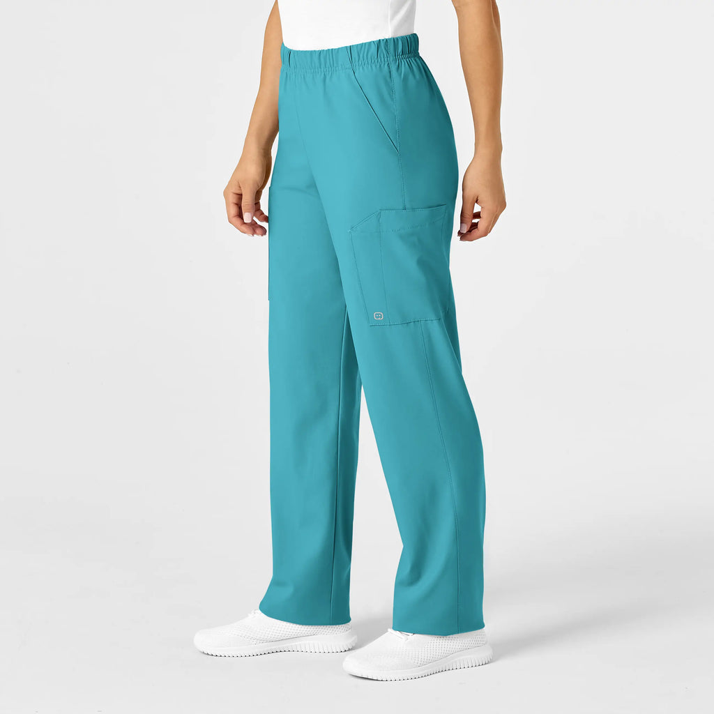 Wink Scrubs Unisex Multi-Cargo Scrub Pant Teal | scrub-supply.com