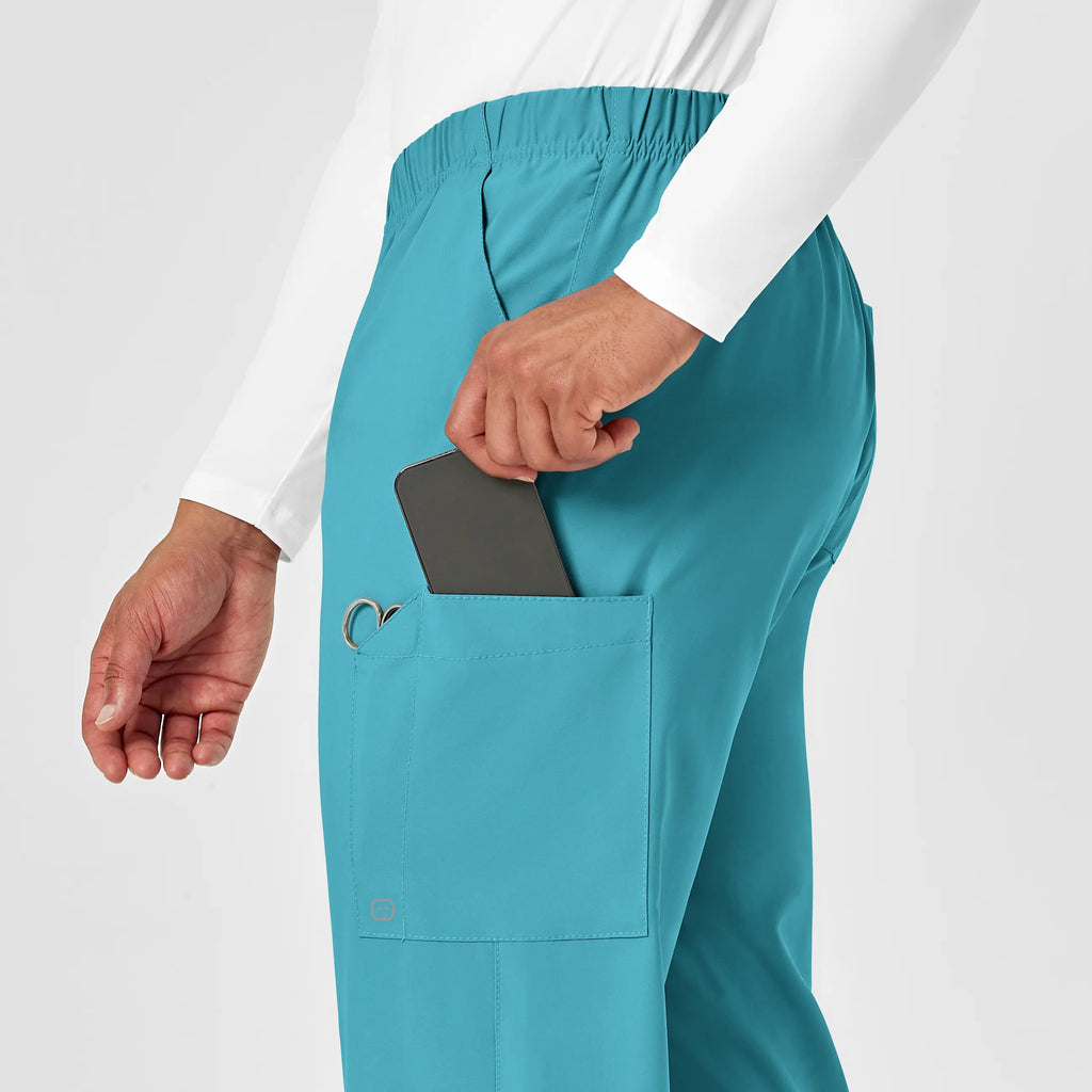 Wink Scrubs Unisex Multi-Cargo Scrub Pant Teal | scrub-supply.com