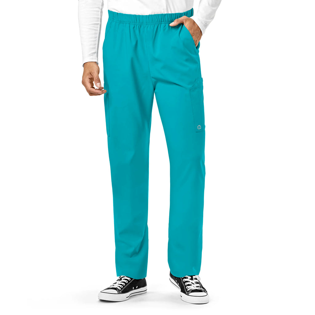 Wink Scrubs Unisex Multi-Cargo Scrub Pant Teal | scrub-supply.com