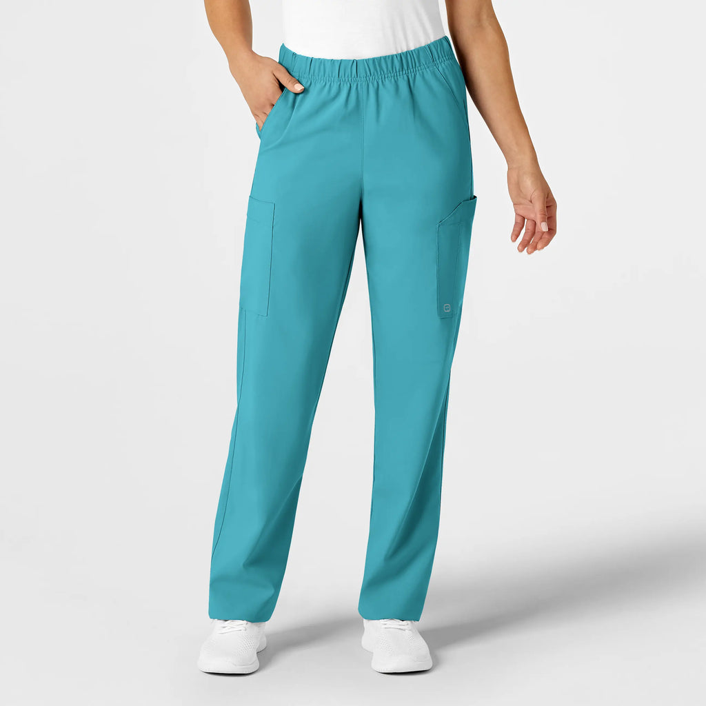 Wink Scrubs Unisex Multi-Cargo Scrub Pant Teal | scrub-supply.com