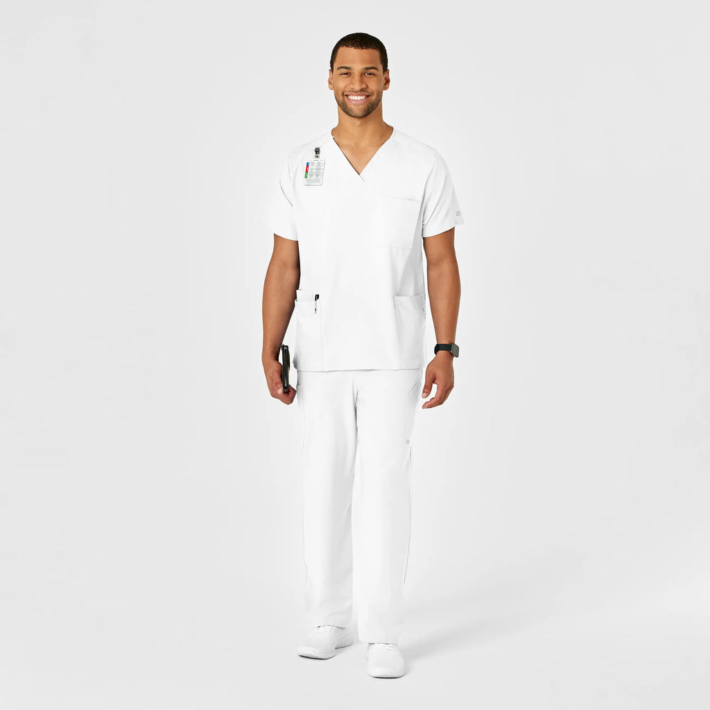 Wink Scrubs Unisex Multi-Cargo Scrub Pant White | scrub-supply.com