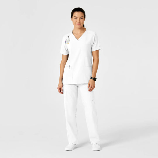 Wink Scrubs Unisex Multi-Cargo Scrub Pant White | scrub-supply.com