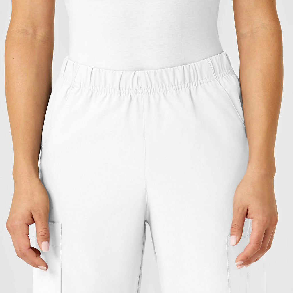 Wink Scrubs Unisex Multi-Cargo Scrub Pant White | scrub-supply.com