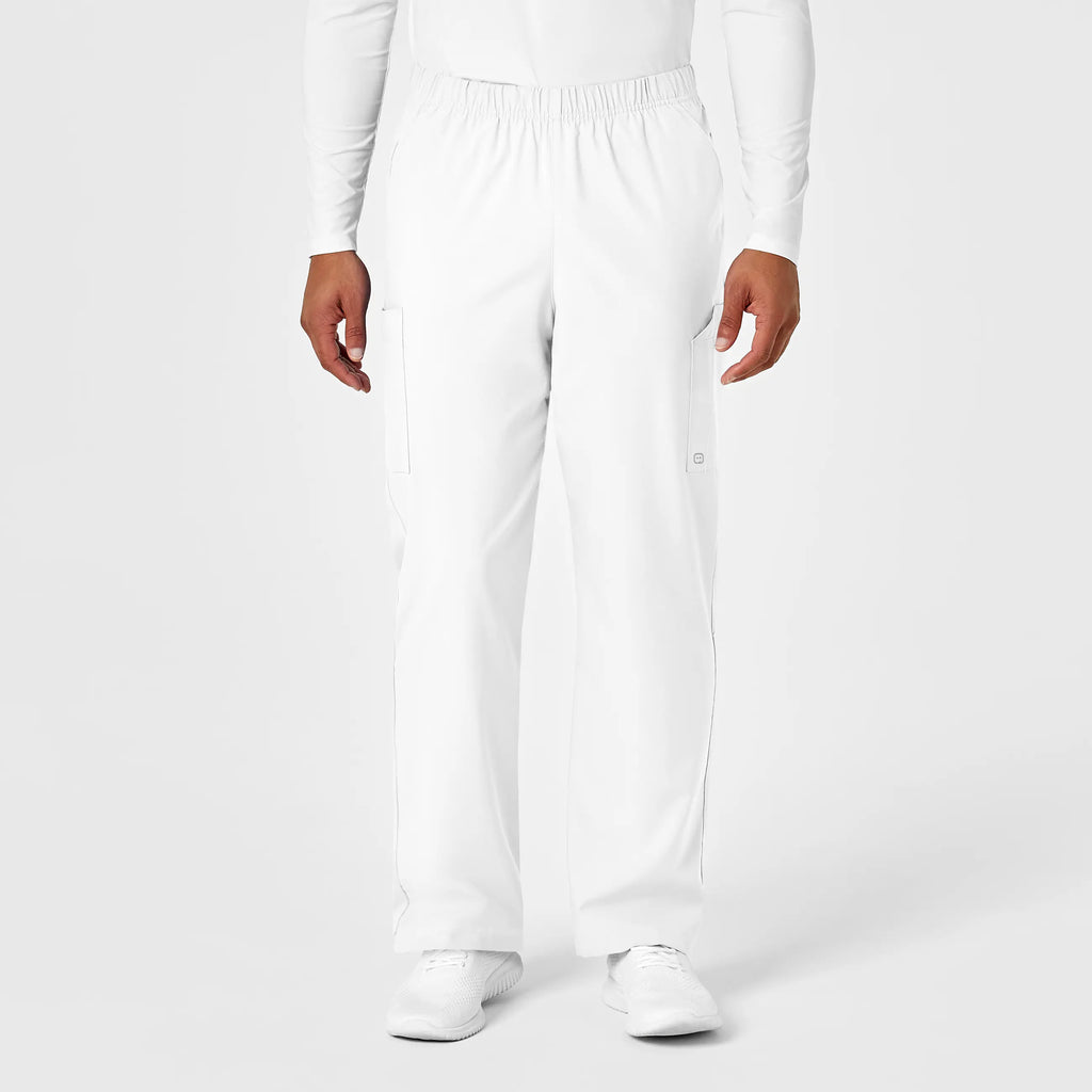 Wink Scrubs Unisex Multi-Cargo Scrub Pant White | scrub-supply.com