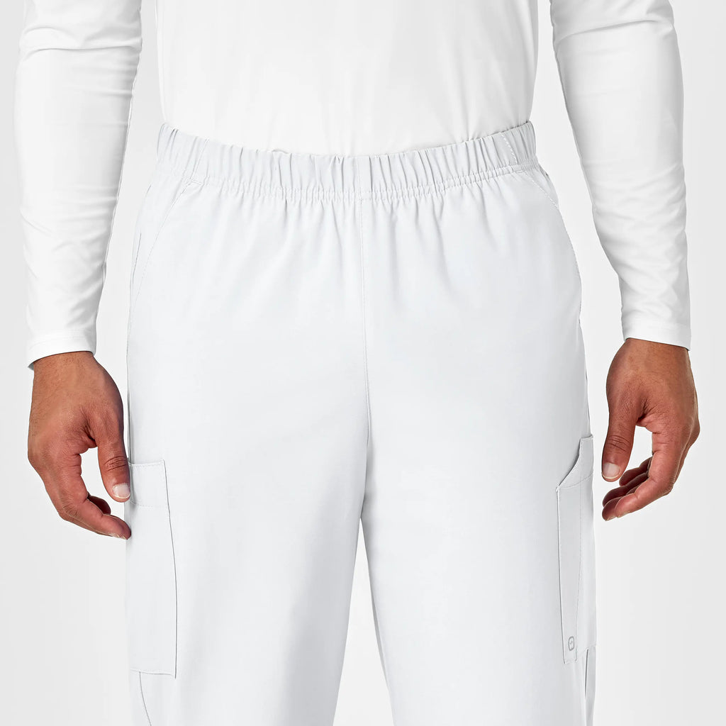 Wink Scrubs Unisex Multi-Cargo Scrub Pant White | scrub-supply.com