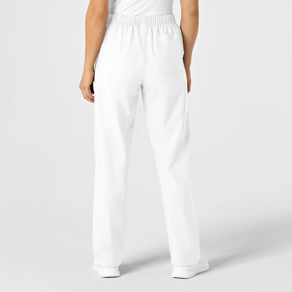 Wink Scrubs Unisex Multi-Cargo Scrub Pant White | scrub-supply.com