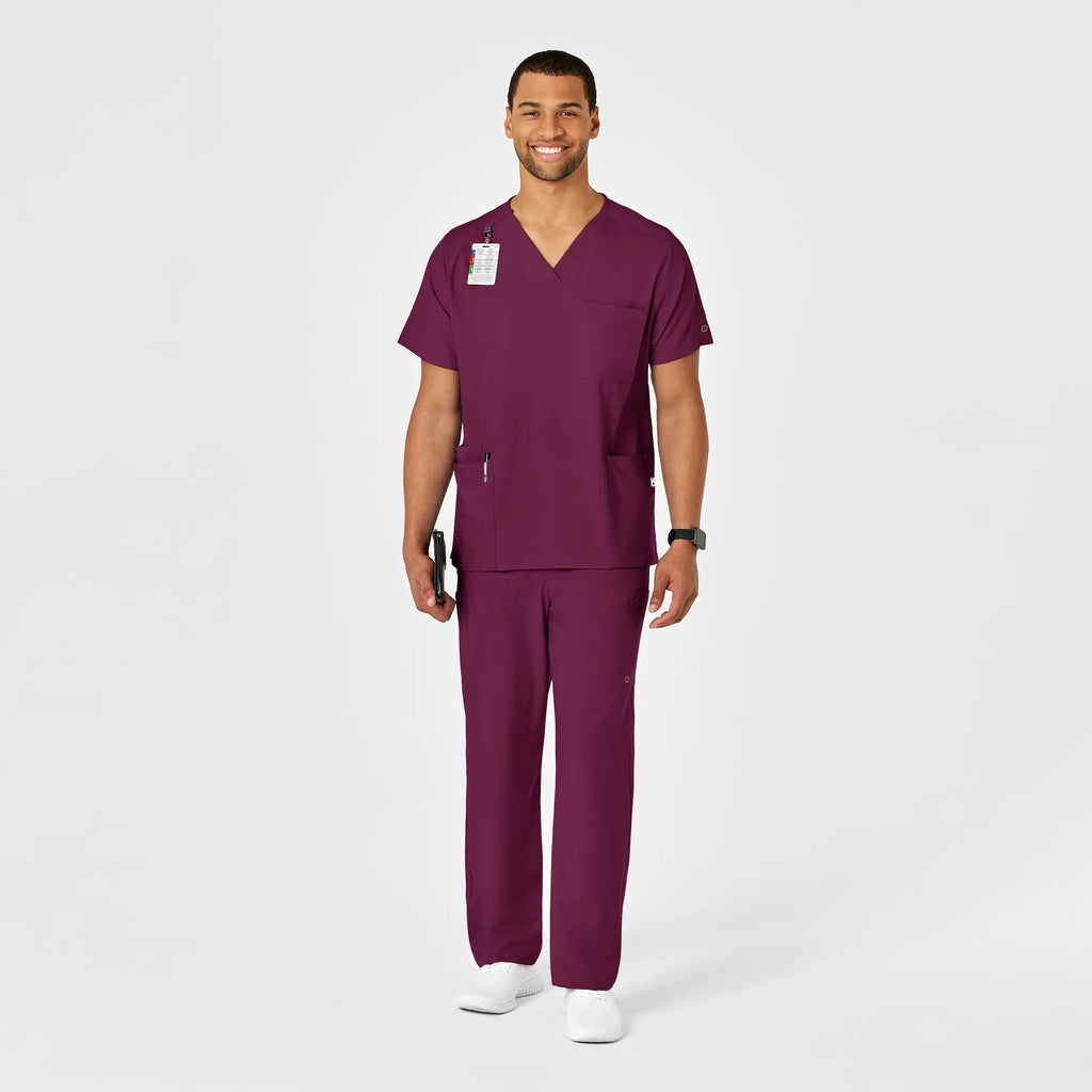 Wink Scrubs Unisex Multi-Cargo Scrub Pant Wine | scrub-supply.com