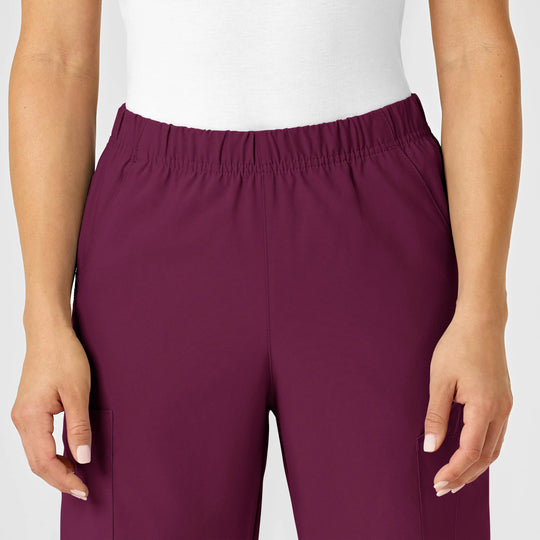 Wink Scrubs Unisex Multi-Cargo Scrub Pant Wine | scrub-supply.com